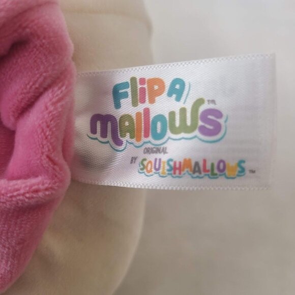 Squishmallows Flip-A-Mallows Reversible Plush Bulldog & Pink Cat Geraldine Brock - Picture 2 of 13